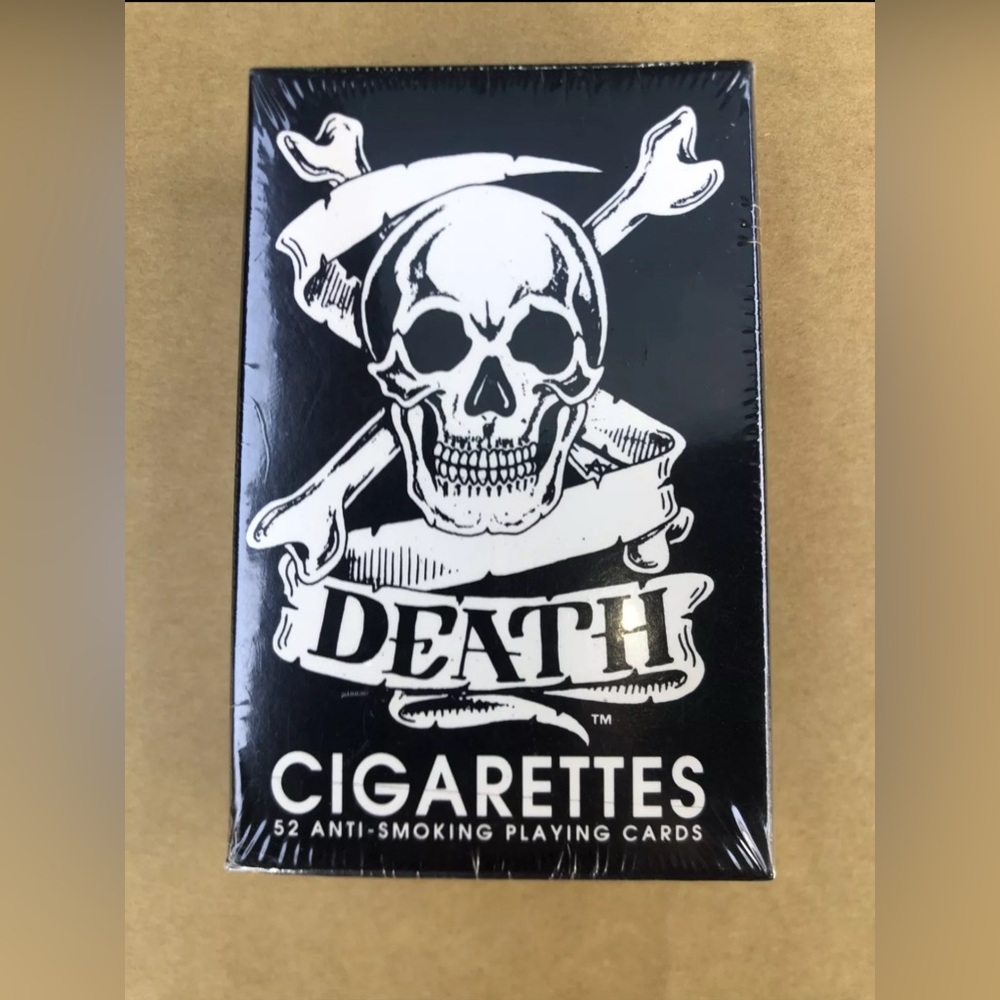 Death Cigarettes 52 Anti-Smoking Playing Cards